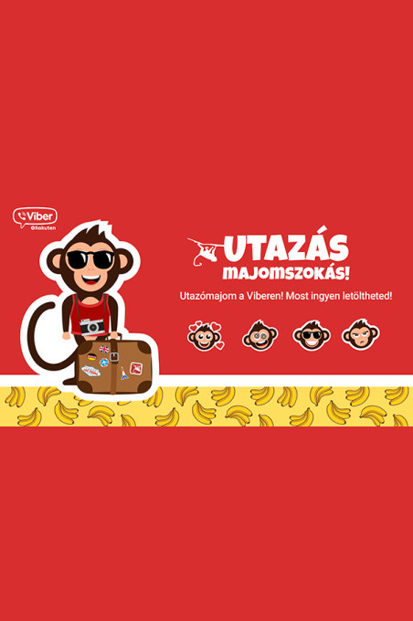 Utazómajom Viber Sticker pack